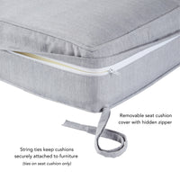 Sunbrella Ensemble de coussins d'extérieur à assise profonde premium 2 pièces