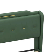 Lit rembourré moderne en cuir PU Uphou par Christopher Knight Home
