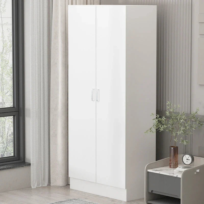 Armoires-penderies 2 portes autoportantes pour chambre avec tringle de suspension