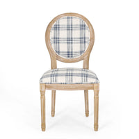 Chaises de salle à manger en tissu de style campagnard français - NH419413