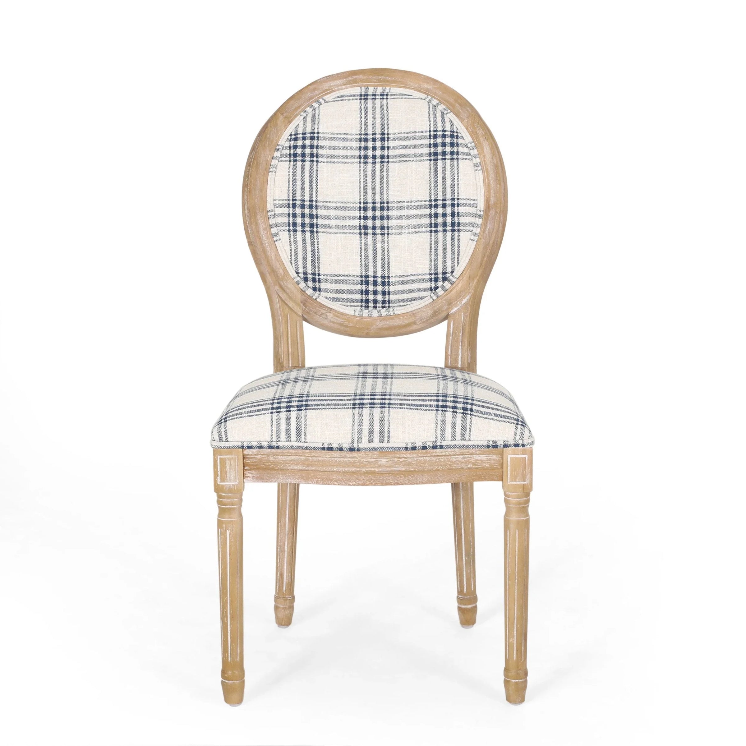 Chaises de salle à manger en tissu de style campagnard français - NH419413