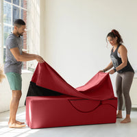 Avana Kami Méridienne convertible / yoga & massage - ottoman 2 en 1 avec fauteuil de yoga escamotable dissimulé, microvelours - N/A