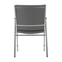 Chaise empilable robuste avec accoudoirs - 21P x 21L x 31H