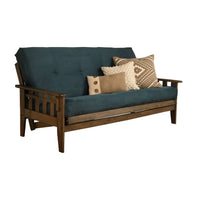 Somette Tucson Ensemble futon taille Full rustique noyer avec matelas