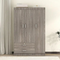 Armoire 3 portes avec 2 tiroirs
