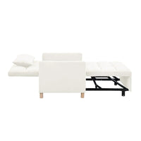 Fauteuil Lit Convertible 3 en 1, Noir