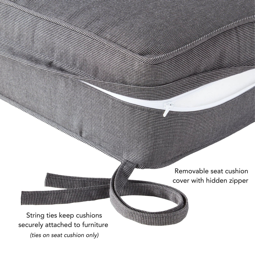 Sunbrella Ensemble de coussins d'extérieur à assise profonde premium 2 pièces