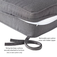 Sunbrella Ensemble de coussins d'extérieur à assise profonde premium 2 pièces