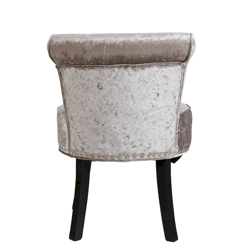 Tabouret de coiffeuse en bois massif 27.5 de haut - 27.5 H X 19 W X 11.8 D