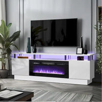 Meuble TV cheminée de 70 po avec foyer électrique de 36 po