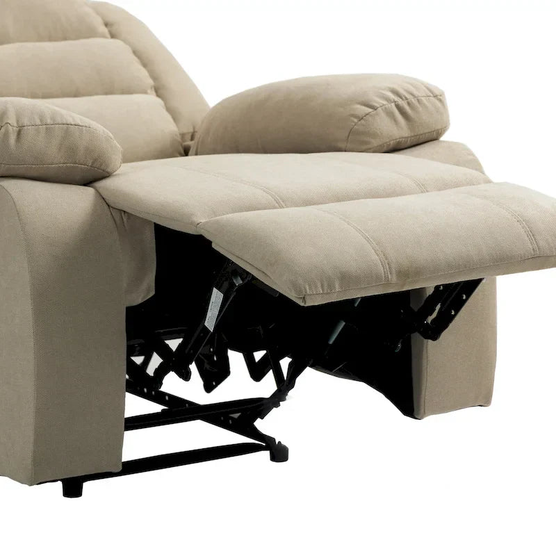 Ensemble de 2 fauteuils inclinables manuels classiques et traditionnels