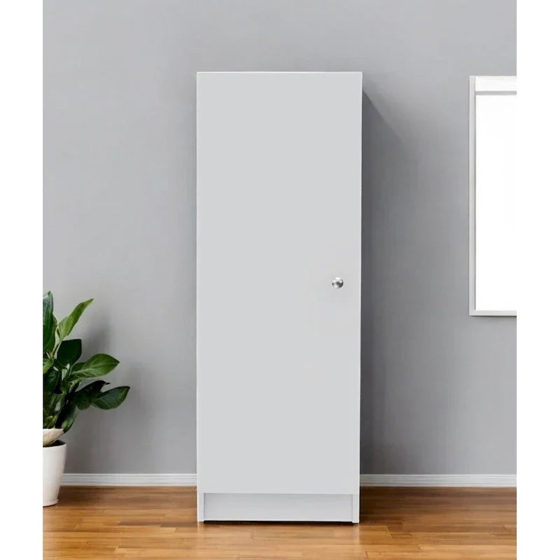 HomeRoots 47 Armoire de cuisine ou de rangement en bois blanc - 16,9' X '47,4' X '12,3