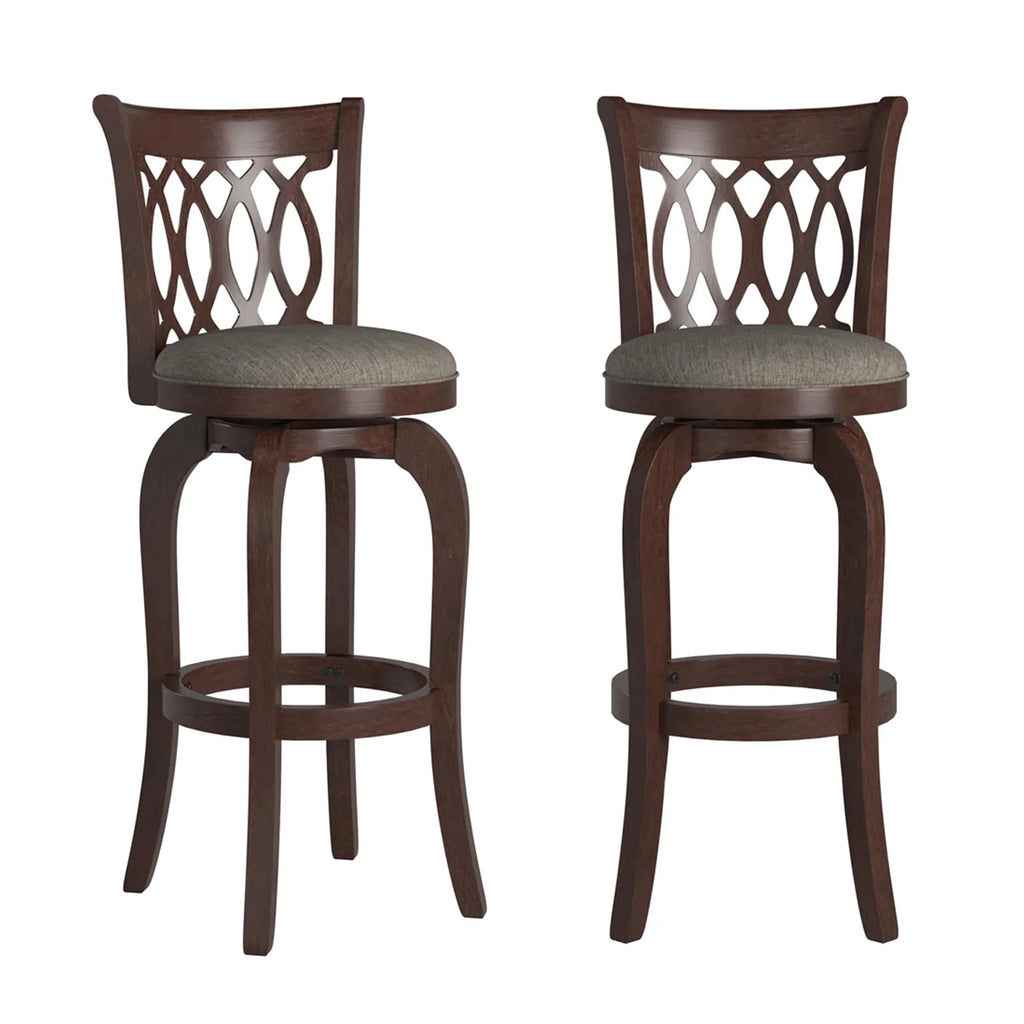 Rovinj Tabouret de bar pivotant à dossier volute