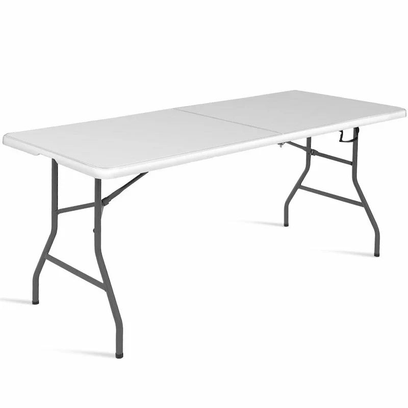 Table pliante Costway 180 cm portable plastique intérieur extérieur pique-nique fête