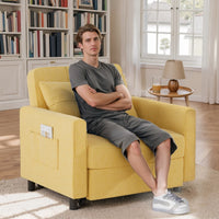 Canapé-lit réglable 3 en 1, fauteuil-canapé escamotable, lit pliant convertible pour salon