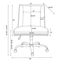 Chaise de bureau pivotante Violet
