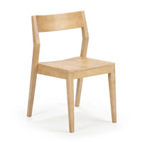 Chaise de salle à manger moderne en bois massif Plank and Beam