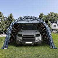 Abri de rangement extérieur et auvent carport : abri portable pour vélos, motos et rangement de jardin