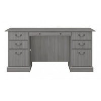 Bureau de direction Bush Furniture Saratoga avec tiroirs et rangements