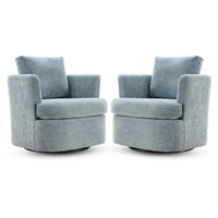 Fauteuils pivotants modernes Chenille pour salon