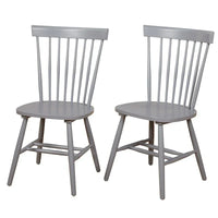 Chaises de salle à manger à barreaux en bois massif Venice Simple Living (Lot de 2)