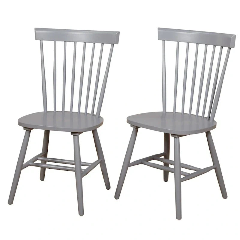 Chaises de salle à manger à barreaux en bois massif Venice Simple Living (Lot de 2)