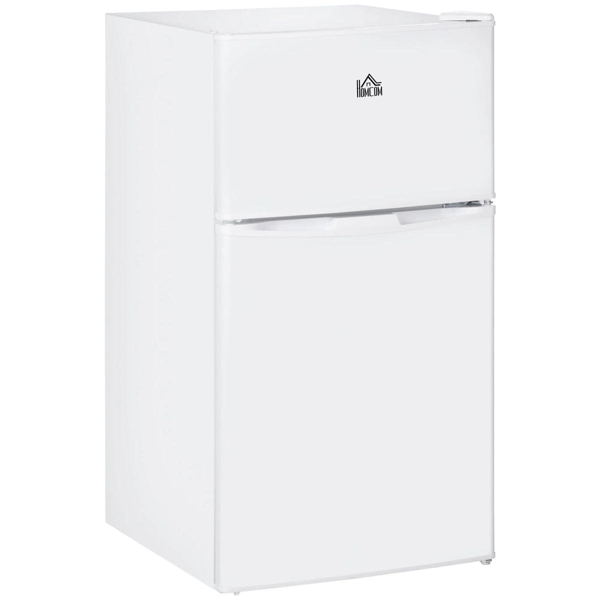 HOMCOM Mini-réfrigérateur double porte avec congélateur, réfrigérateur compact 3.2 pi³ avec étagère réglable, thermostat réglable