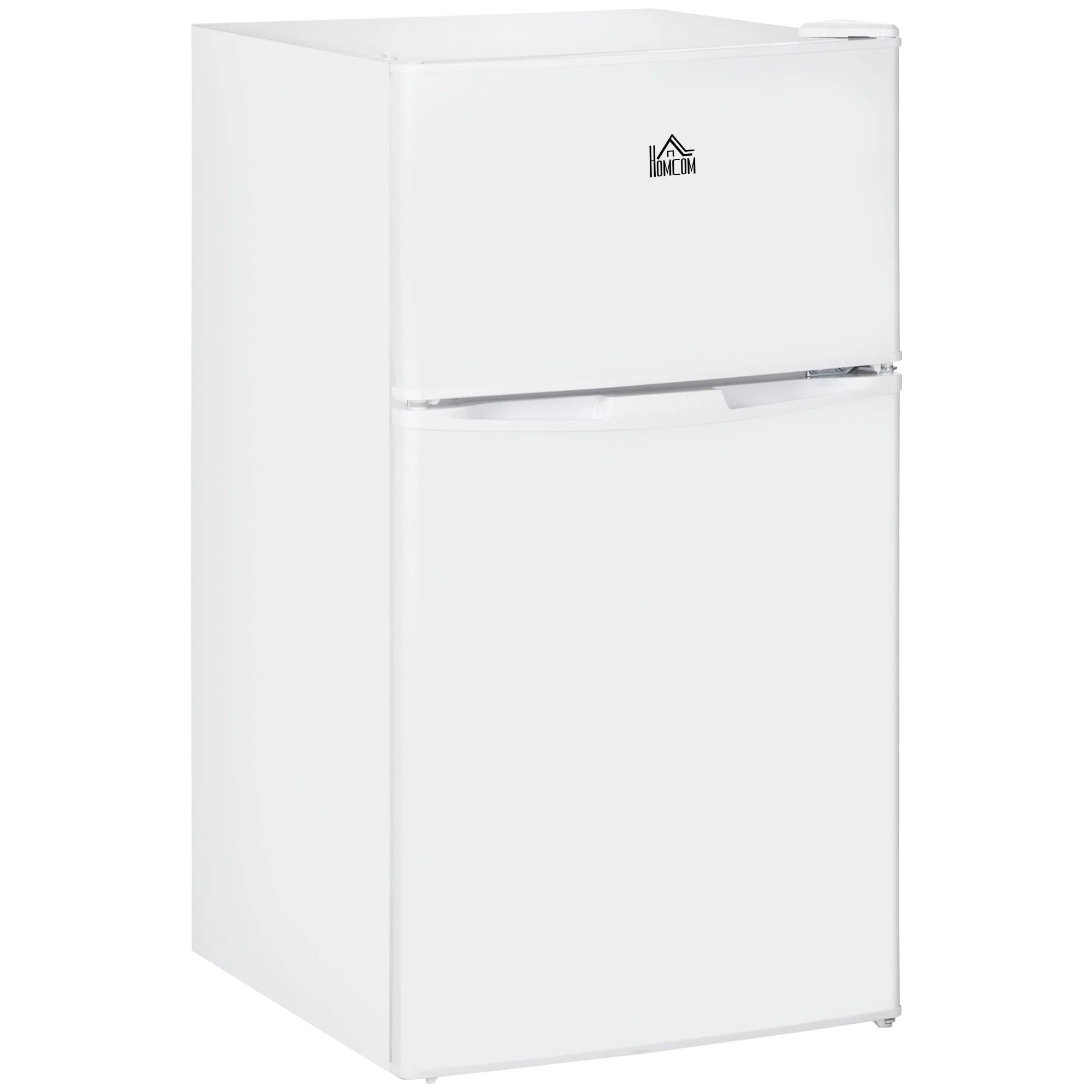 HOMCOM Mini-réfrigérateur double porte avec congélateur, réfrigérateur compact 3.2 pi³ avec étagère réglable, thermostat réglable