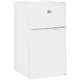 HOMCOM Mini-réfrigérateur double porte avec congélateur, réfrigérateur compact 3.2 pi³ avec étagère réglable, thermostat réglable