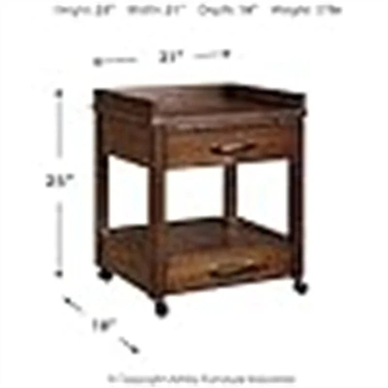 Meuble de rangement pour imprimante de bureau industriel - 61 P x 56 L x 58 H cm