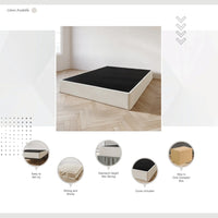 CraftPorch Sommier à ressorts en bois massif 8 pouces avec lattes en bois