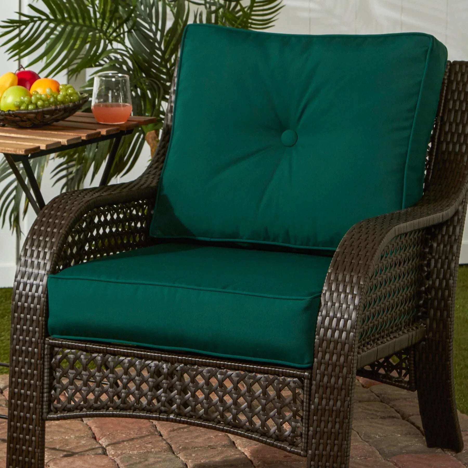 Sunbrella Ensemble de coussins d'extérieur à assise profonde premium 2 pièces