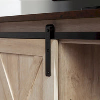 Meuble TV d'angle Middlebrook avec porte de grange coulissante de 52 pouces
