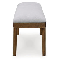 Signature Design by Ashley Lyncott Gris/Marron 59 Banc de salle à manger rembourré - 59.25 L x 15.13 P x 19.75 H