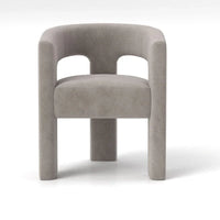SEYNAR Chaise de salle à manger moderne glam en velours rembourrée, chaise d'appoint à dossier ouvert, lot de 6