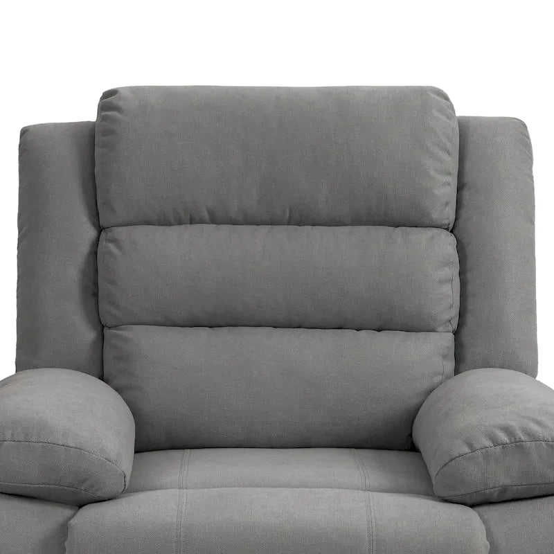 Ensemble de 2 fauteuils inclinables manuels classiques et traditionnels