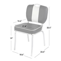Ensemble de salle à manger rétro 5 pièces Raleigh Simple Living
