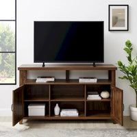 Meuble TV haut Middlebrook 58 po à porte rainurée
