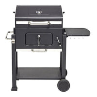 Barbecue à charbon Wilson rectangulaire avec couvercle 2 roulettes 114x72H108cm