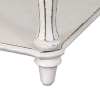 Table de chevet Magnolia Manor à pieds blanc antique