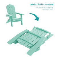 Bonosuki Lot de 2 chaises pliantes Adirondack pour patio et brasero