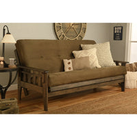 Somette Tucson Ensemble futon taille Full rustique noyer avec matelas