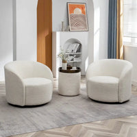 Fauteuil pivotant rembourré KINWELL de 86 cm de large (lot de 2)