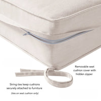 Sunbrella Ensemble de coussins d'extérieur à assise profonde premium 2 pièces