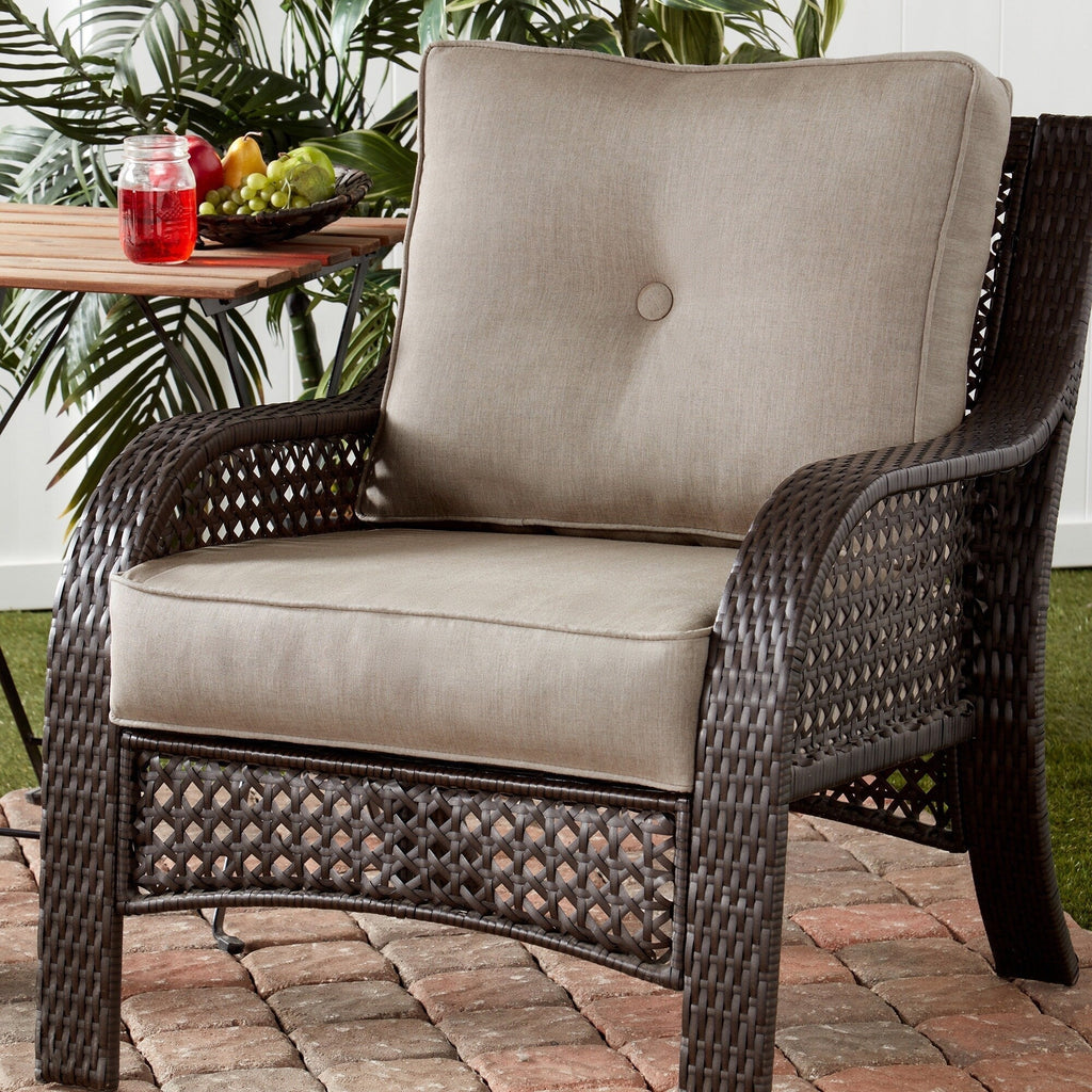 Sunbrella Ensemble de coussins d'extérieur à assise profonde premium 2 pièces