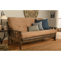Somette Tucson Ensemble futon taille Full rustique noyer avec matelas
