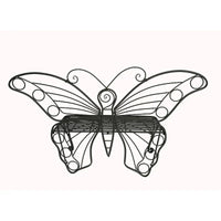 Banc Papillon Ancien en Métal Noir