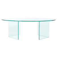 SAFAVIEH Beda Table basse en verre trempé - 47 L x 28 P x 16 H - 47Lx28Px16H