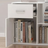 Bureau d'angle réversible blanc pivotant Bureau d'ordinateur
