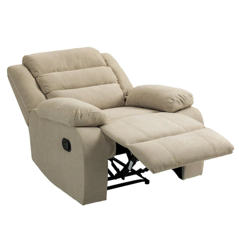 Ensemble de 2 fauteuils inclinables manuels classiques et traditionnels